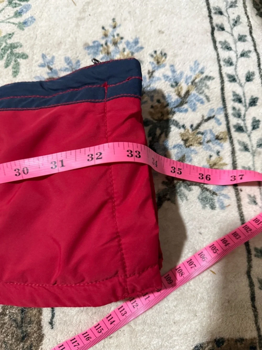 Baby gapKids Insulated Red Ski Bib Pants with Navy Side Panels